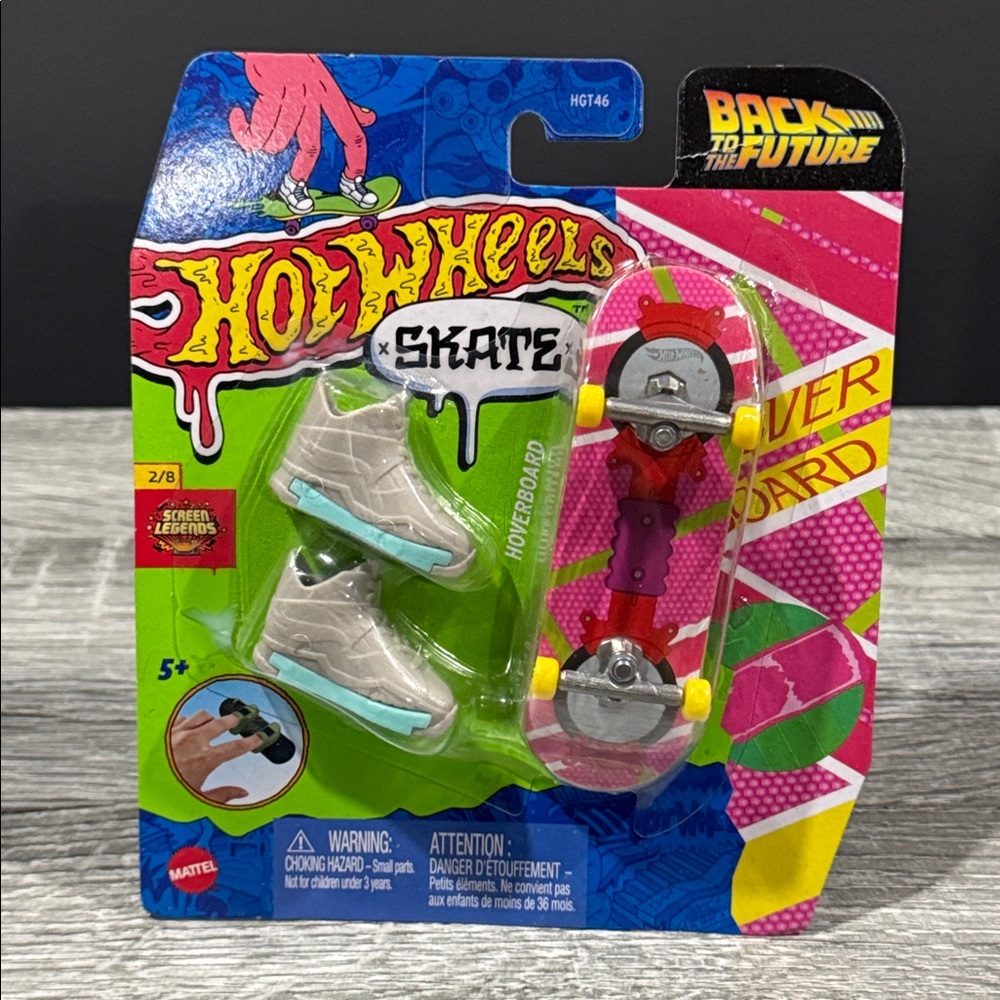 Hot Wheels | Skate Screen Legends #2/8: Back to the Future - Finger Skateboard